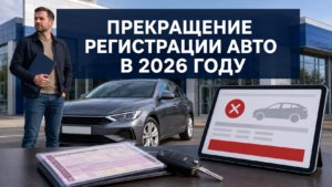 Прекращение регистрации автомобиля по желанию отменено: какие правила действуют в 2026 году